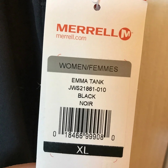 Merrell Women’s XL Black Emma Tank Top NWT - Picture 3 of 5